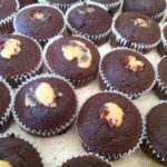 Caramel filled cupcakes ready to be frosted.
