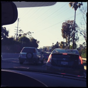 LA traffic is no joke. Because we missed our first flight, we ended up in rush hour. It took us 2 hours to drive 20 miles.